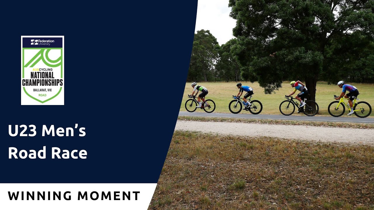 U23 Men's Road Race Winning Moment 2024 AusCycling Road National